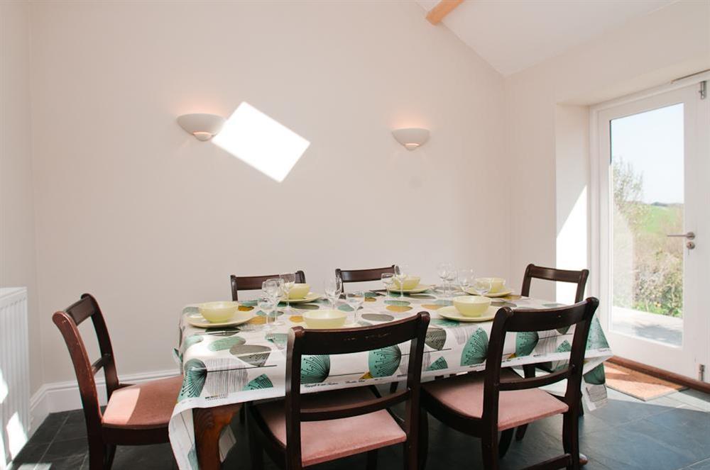 Dining Room at Hazel Cottage in Malborough, Nr Salcombe