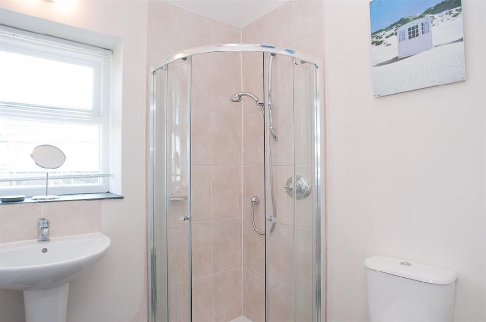 Shower room at Hazel Cottage in Malborough, Nr Salcombe