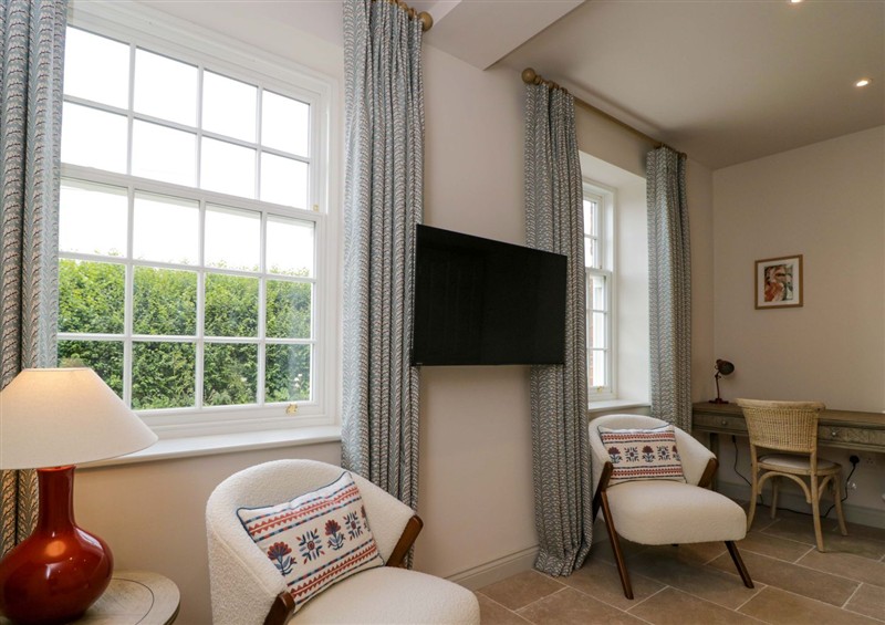 The living room at Hazel, Elcot near Kintbury