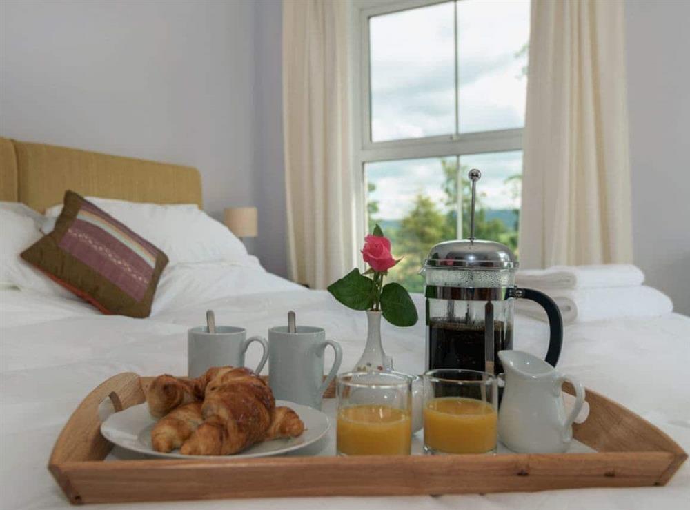 Enjoy breakfast in bed! at Hazel Grove House in Near Kirkby Lonsdale, Lancashire