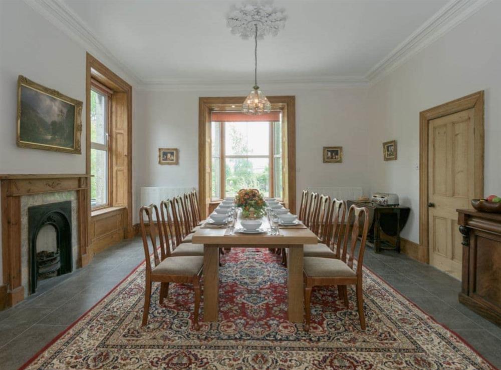 Impressive dining area at Hazel Grove House in Near Kirkby Lonsdale, Lancashire