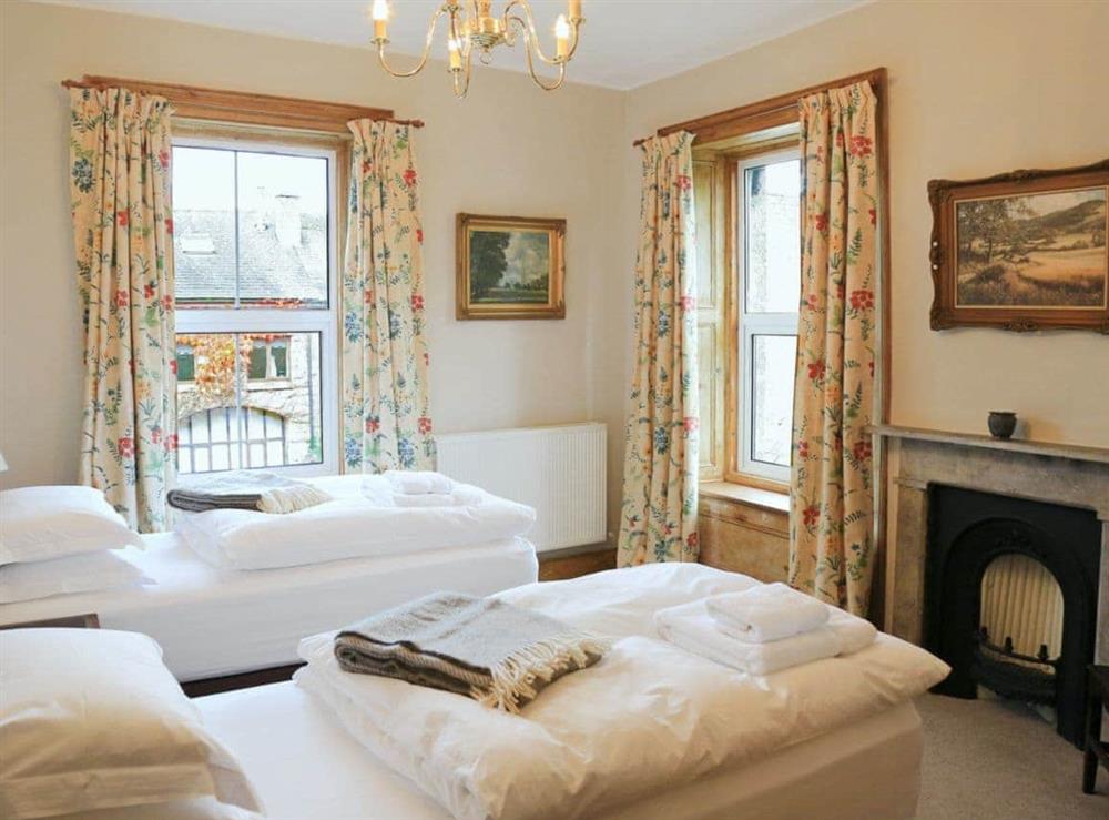 Tastefully decorated twin bedroom at Hazel Grove House in Near Kirkby Lonsdale, Lancashire