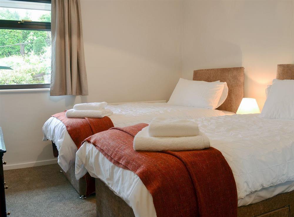 Cosy twin bedroom at Hazelbank in Hexham, Northumberland