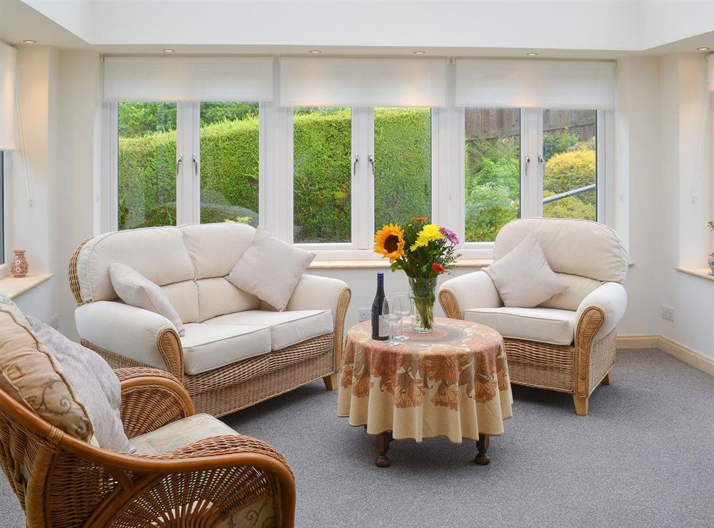 Relaxing conservatory at Hazelbank in Hexham, Northumberland