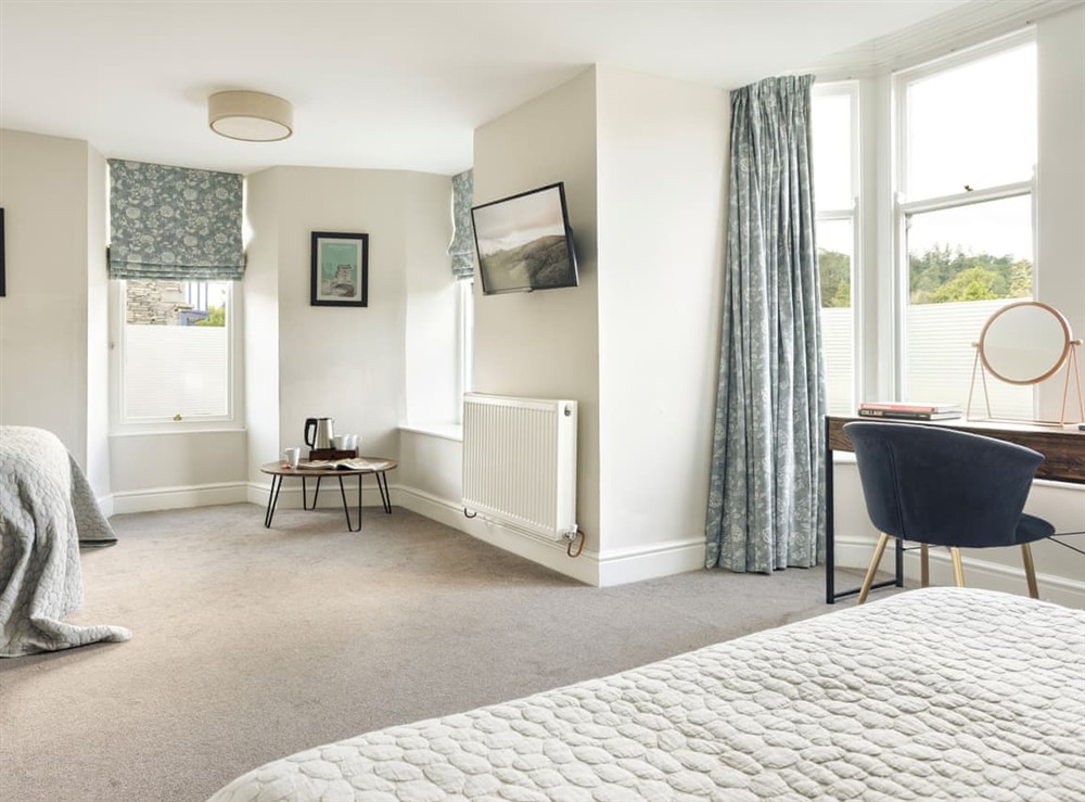 Open plan living space at Hazelbank House in Ambleside, Cumbria
