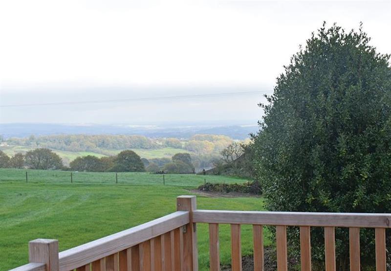 Views from Bramble Lodge at Hazelhurst Lodges in Ashover, Derbyshire