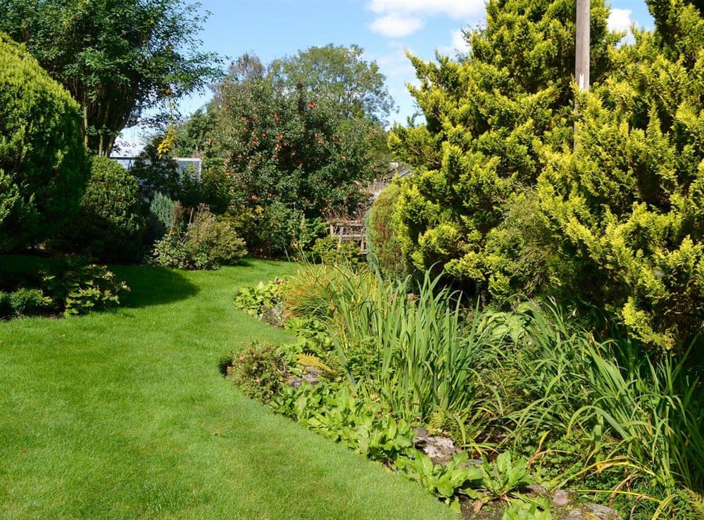 Mature landscaped gardens at Hazelmere in Rattray, near Blairgowrie, Perthshire
