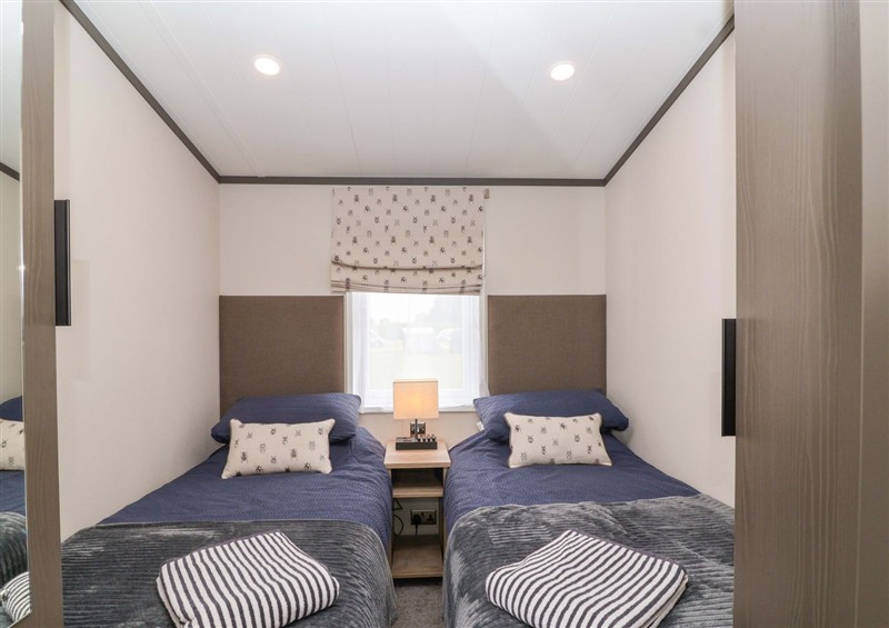 One of the bedrooms at Hazelnut Lodge, Chipping Norton