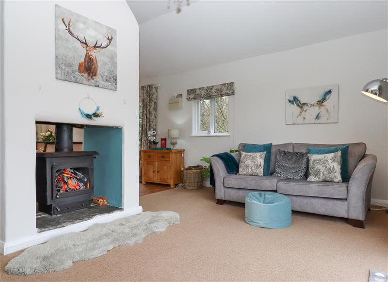 The living room at Hazelnut Lodge, Yeoford near Crediton
