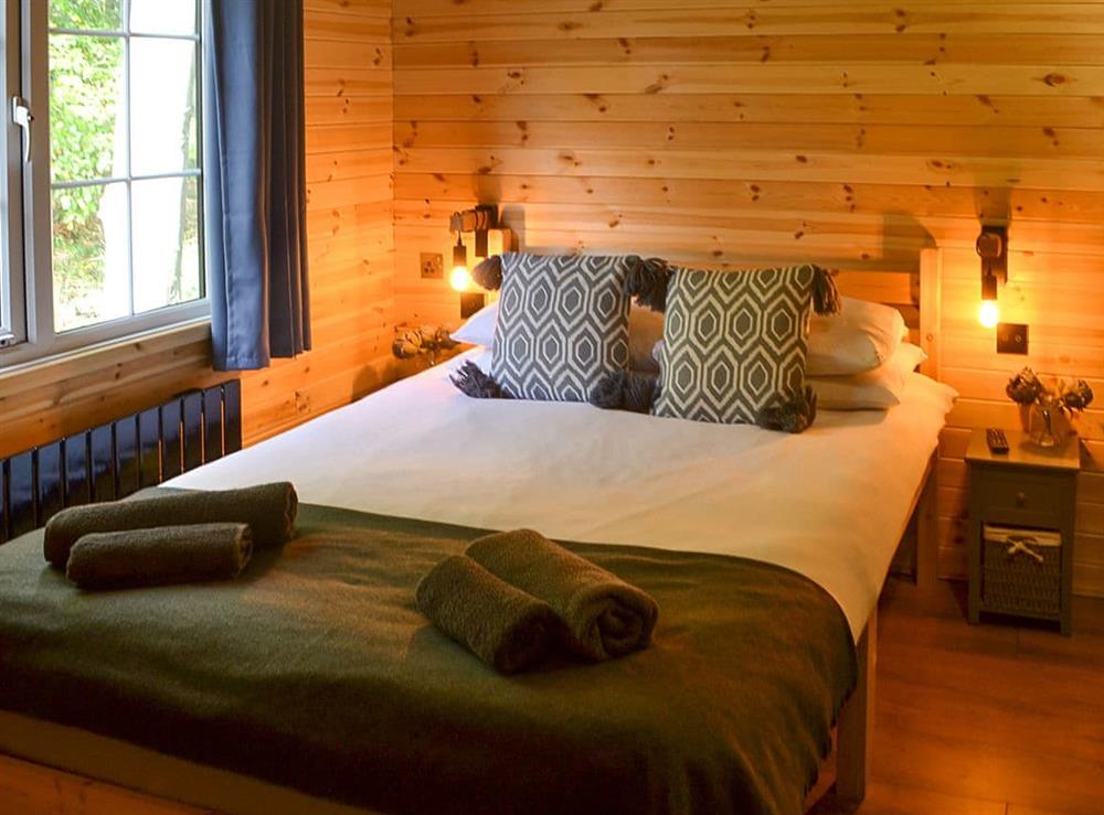 Double bedroom at Hazon Burn Lodges- Hazon Burn Luxury Lodge in Swarland, near Warkworth, Northumberland
