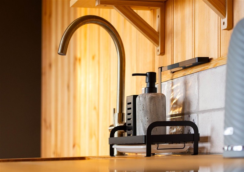 This is the kitchen (photo 2) at Head For the Hills Glamping - Skylark Shepherds Hut, Llandeilo