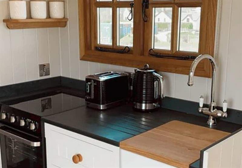 Kitchen are in Hazel at Headland Escape in Lydstep, Pembrokeshire