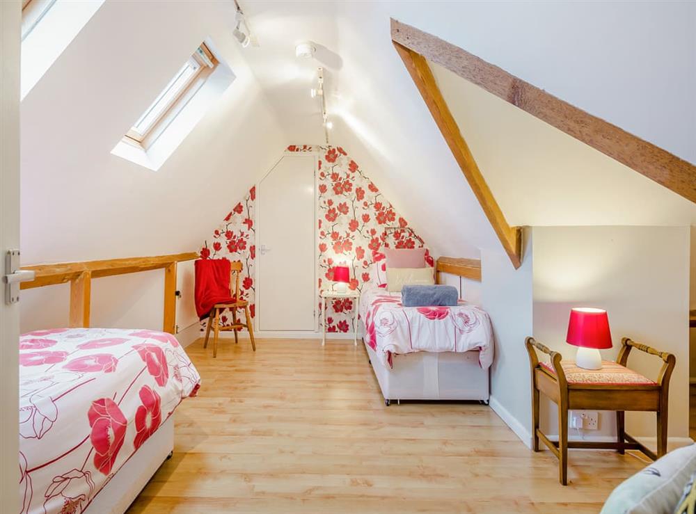 Twin bedroom at Headland Heights in Blue Anchor, near Minehead, Somerset