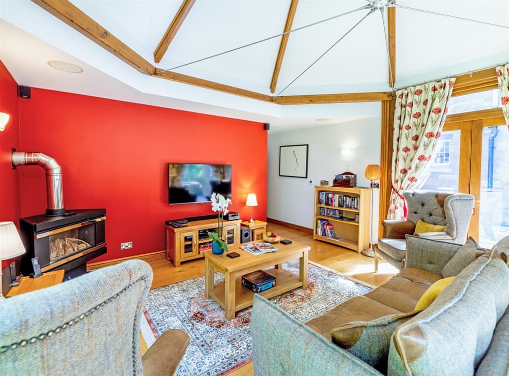 Living room at Heads Nook Hall Cottage in Brampton, Cumbria