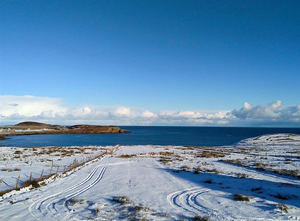 Winter view from Living Room at Healair in Aird, near Stornoway, Isle Of Lewis