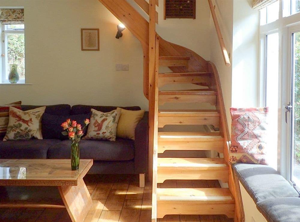 Stairs to Bedrooms at Heale Cottage in Littleham, near Bideford, Devon