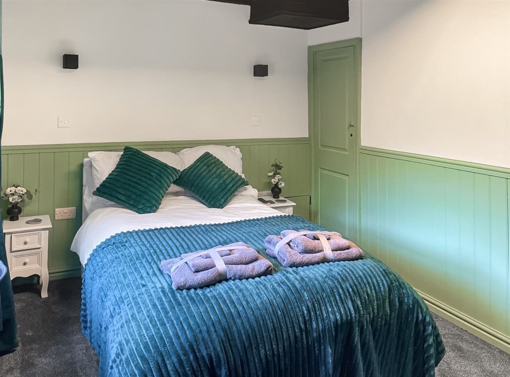 Master bedroom at Heart Stone Cottage in Staithes, North Yorkshire
