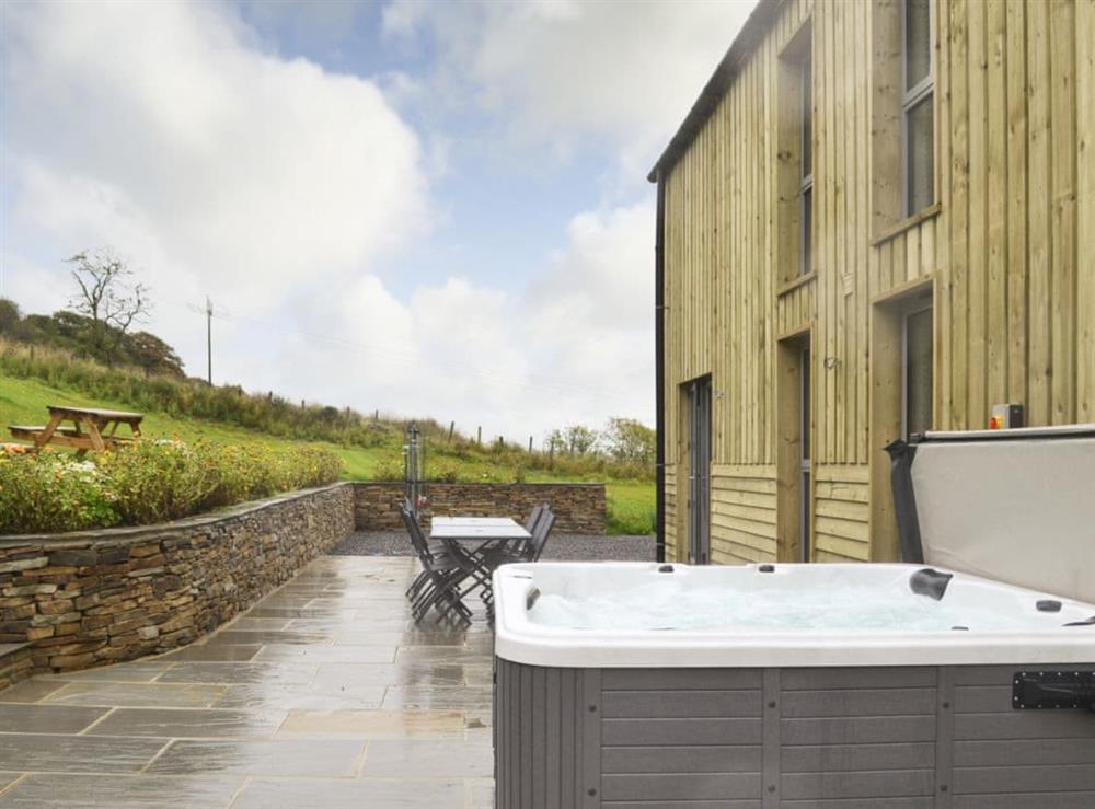 Savour the magnificent views from the luxury hot tub at Heartwell Cottage in Wolsingham, near Stanhope, County DurhamCounty Durham, England