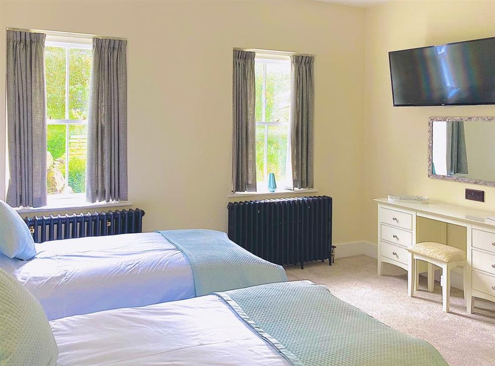 Twin bedroom at Heath View in Cheddleton, near Leek, Staffordshire
