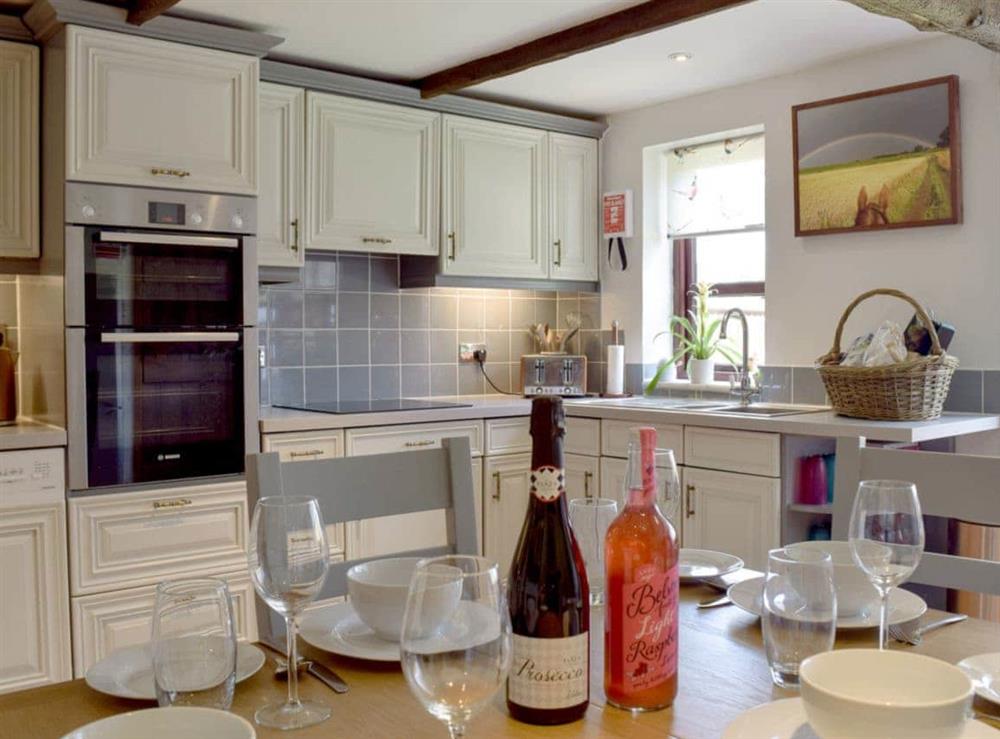 Delightful dining kitchen at Heathcote Cottage in Hickling, near Wroxham, Norfolk