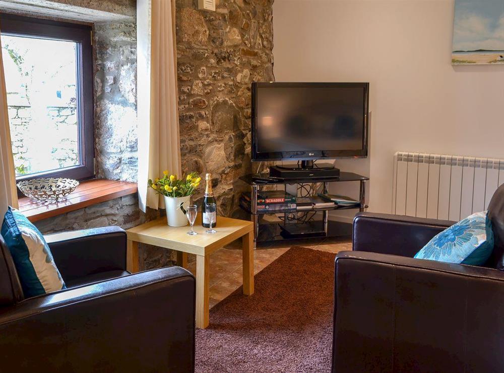 Living area at Heather Barn in Balnain, near Inverness, Highlands, Inverness-Shire