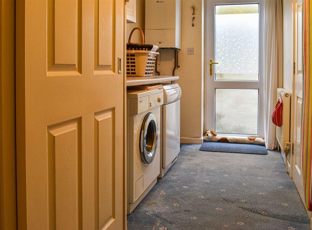 Utility room at Heather Cottage in Canonstown, Cornwall