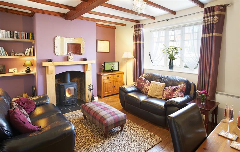 Sitting room with wood burning stove