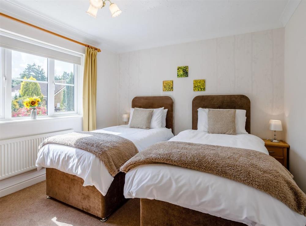 Twin bedroom at Heather Haven in Long Sutton, Lincolnshire