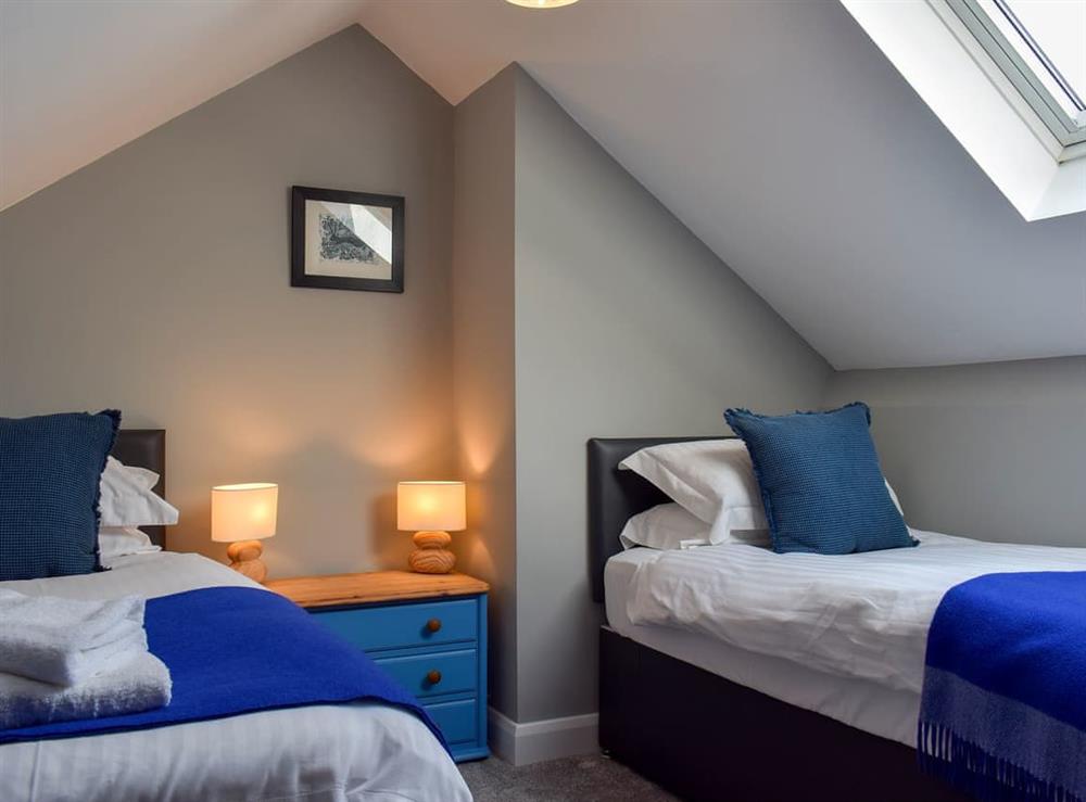 Twin bedroom at Heather Lea in Summerbridge, near Harrogate, North Yorkshire