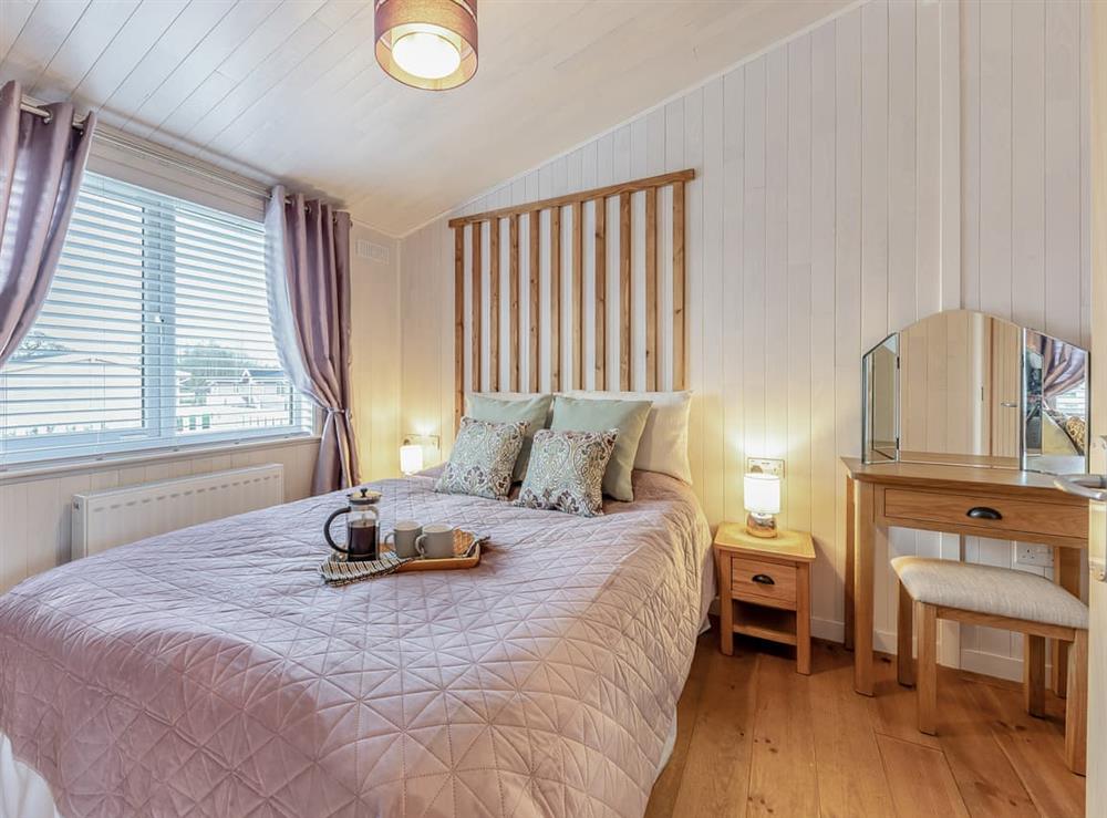 Double bedroom at Heather Lodge in Willington, near Derby, Derbyshire