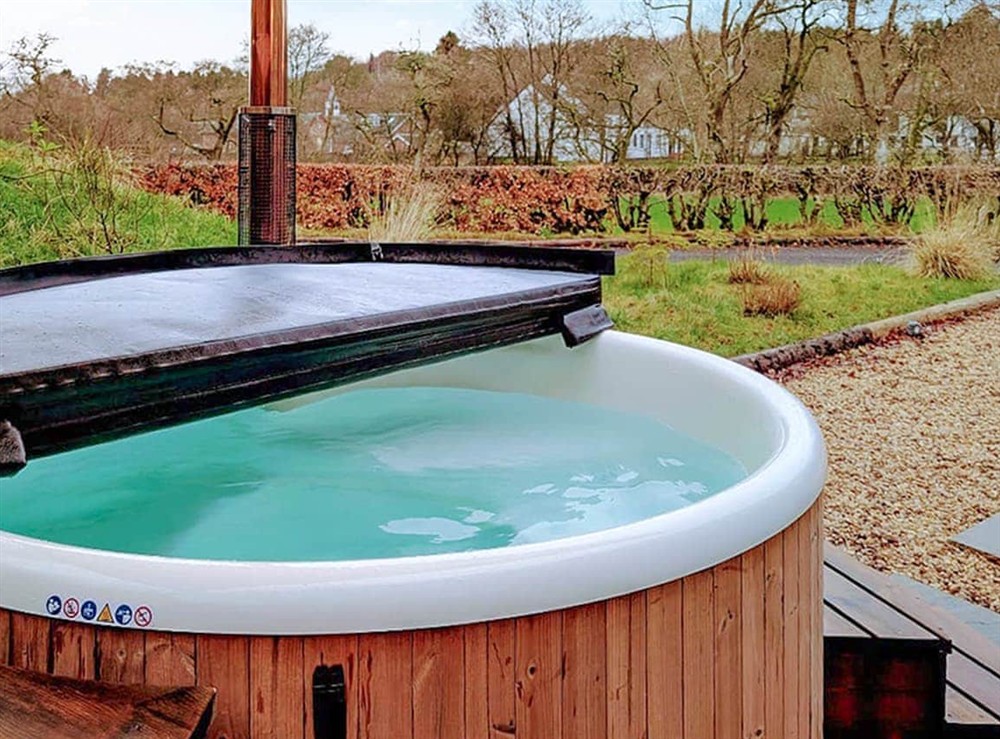 Hot tub at Heather in Sorn, near Ayr, Ayrshire