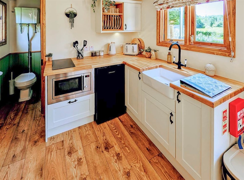 Open plan living space at Heather in Sorn, near Ayr, Ayrshire