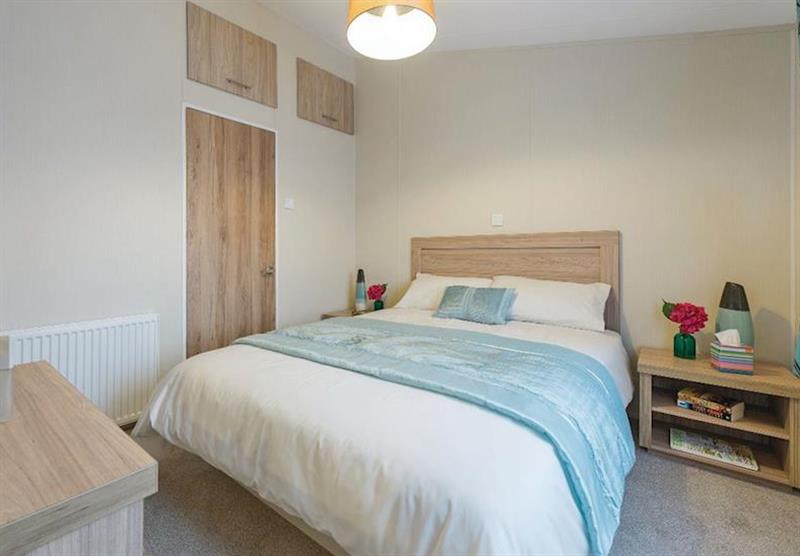 Double bedroom in a Deluxe 2 Lodge at Heather View Leisure Park in Stanhope, Co Durham