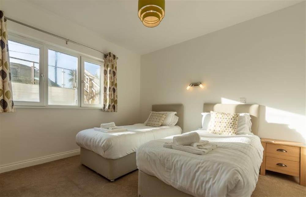 Bedroom three with twin single beds at Heatherbank, St Agnes
