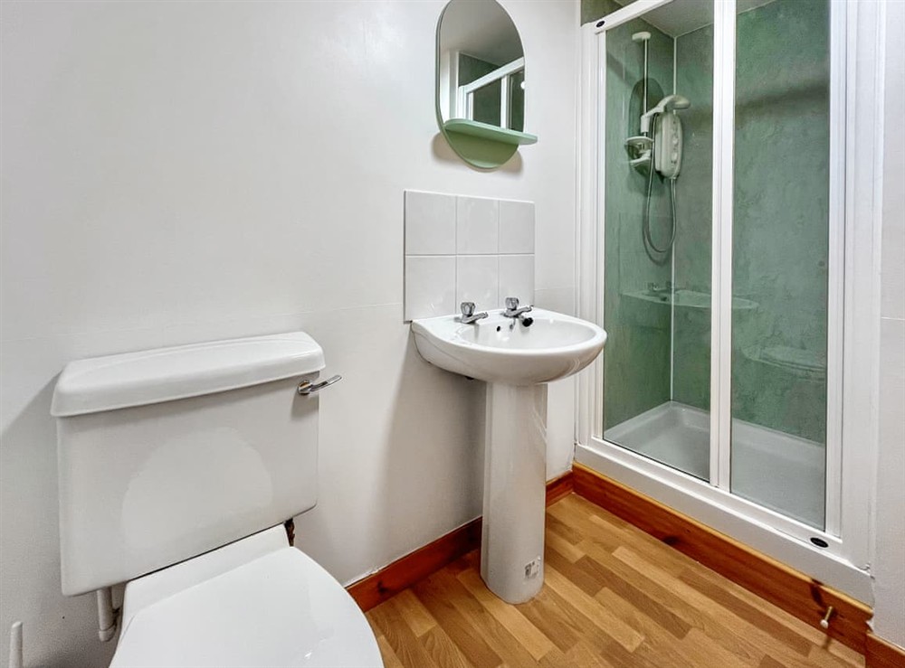 Bathroom at Heathergems Apartment in Pitlochry, Perthshire