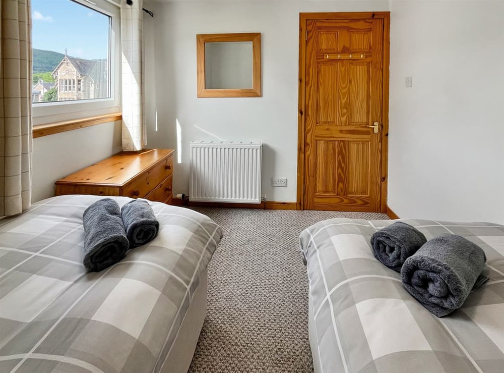 Twin bedroom (photo 2) at Heathergems Apartment in Pitlochry, Perthshire