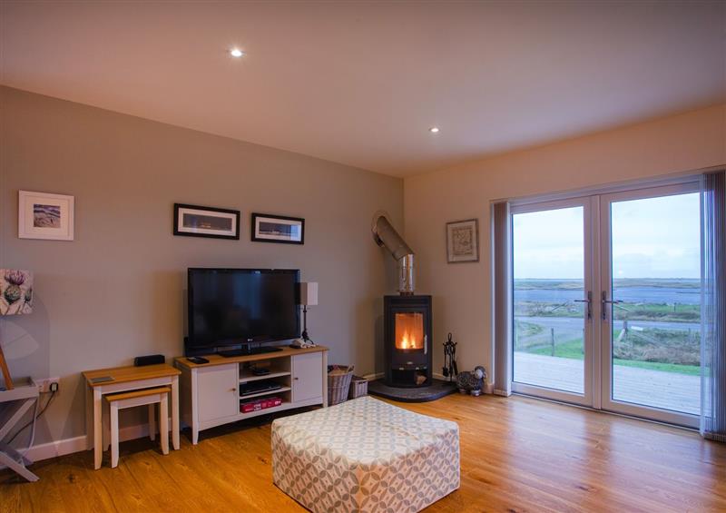 The living room at Heatherlea, Carinish near Lochmaddy