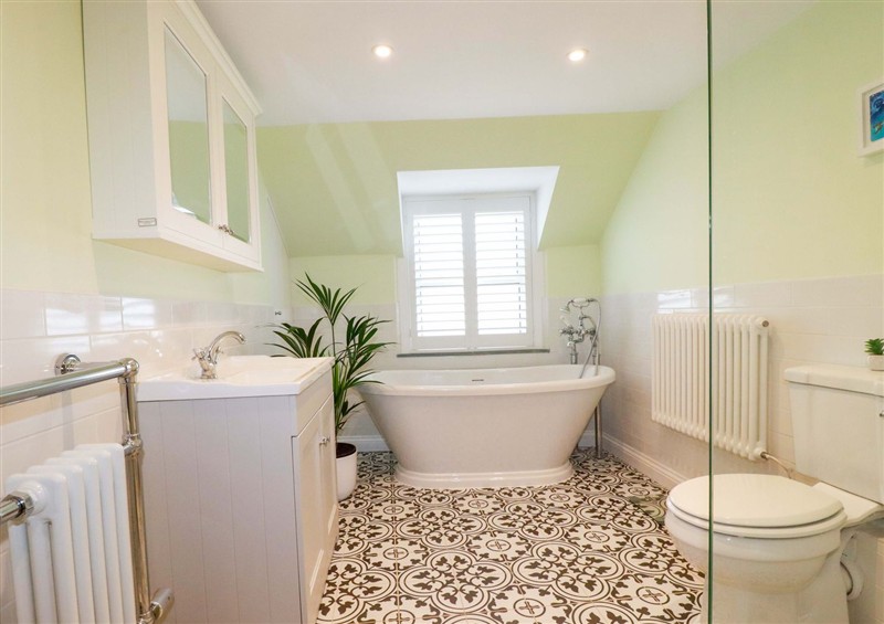 This is the bathroom at Heatherlea Cottage, Polgooth