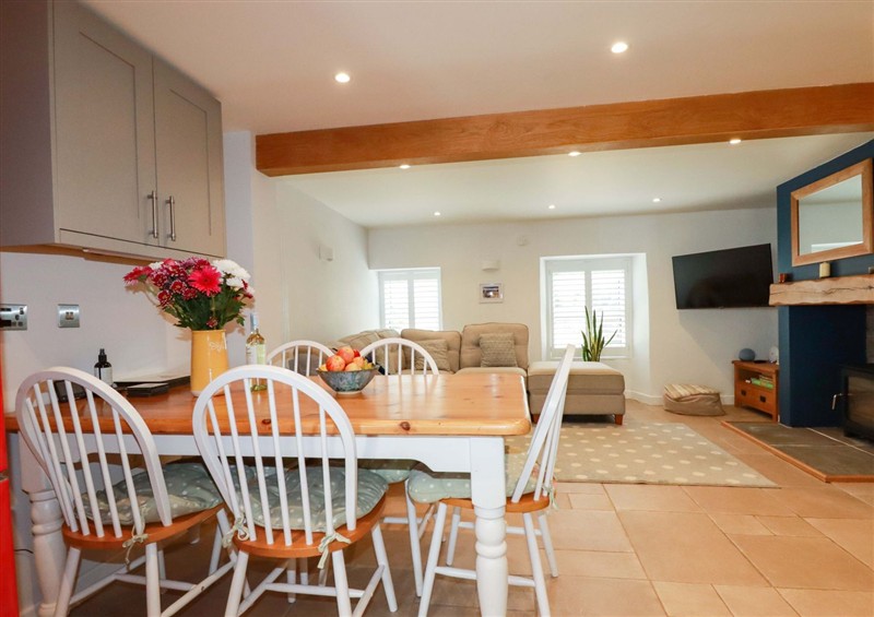 This is the dining room at Heatherlea Cottage, Polgooth