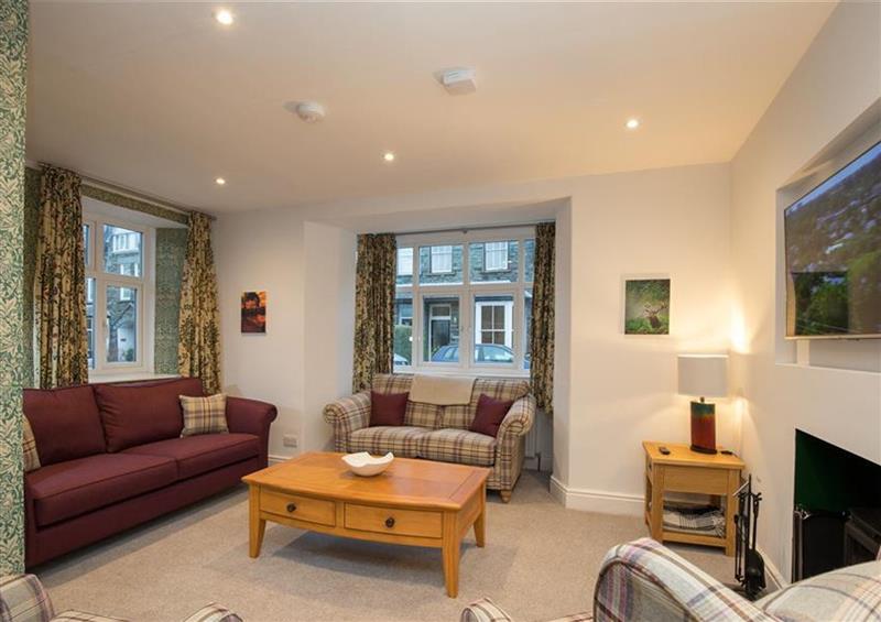 The living area at Heatherley, Ambleside