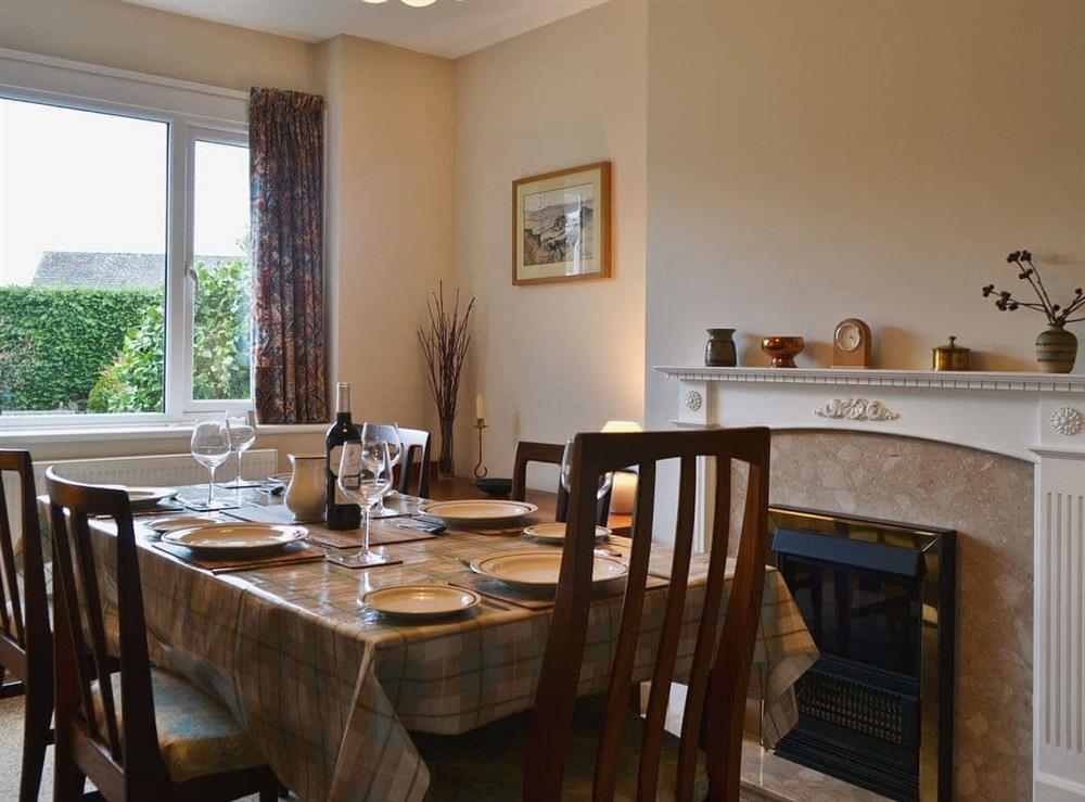 Dining room at Heatherside in Portinscale near Keswick, Cumbria