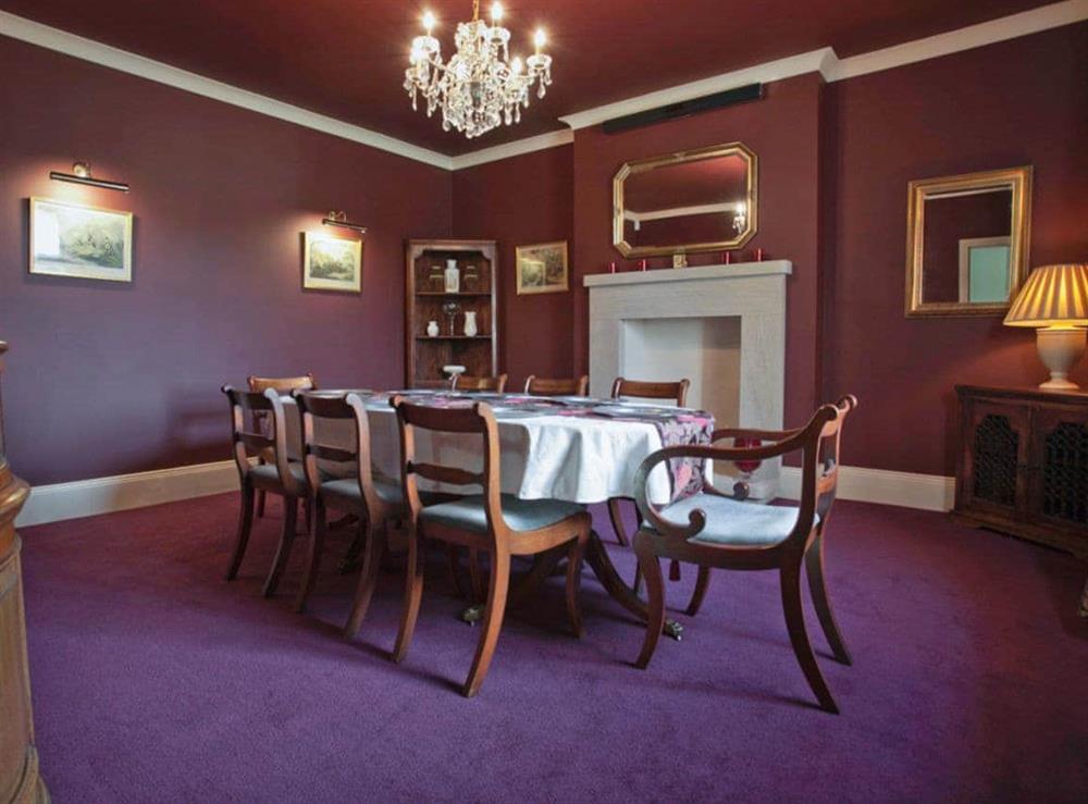 Dining room at Heathery Edge Farm in Newton, near Stocksfield, Northumberland., Great Britain
