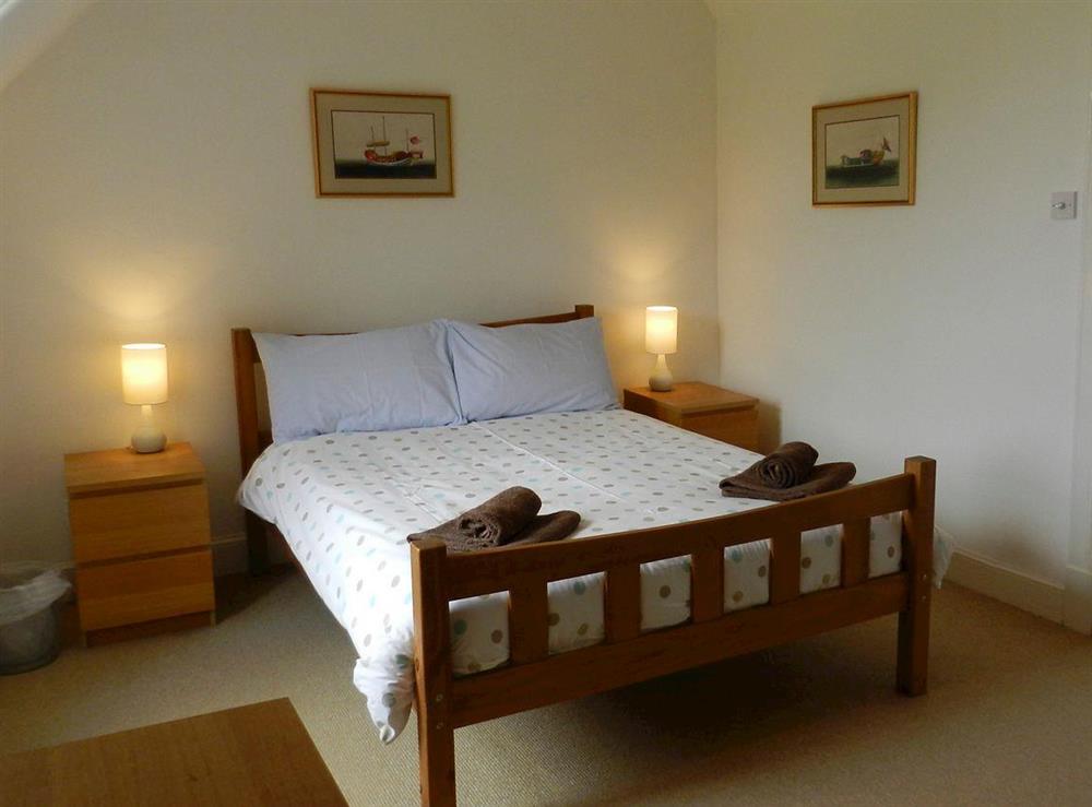 Double bedroom at Heathfield Cottage in Brodick, Isle of Arran, Scotland