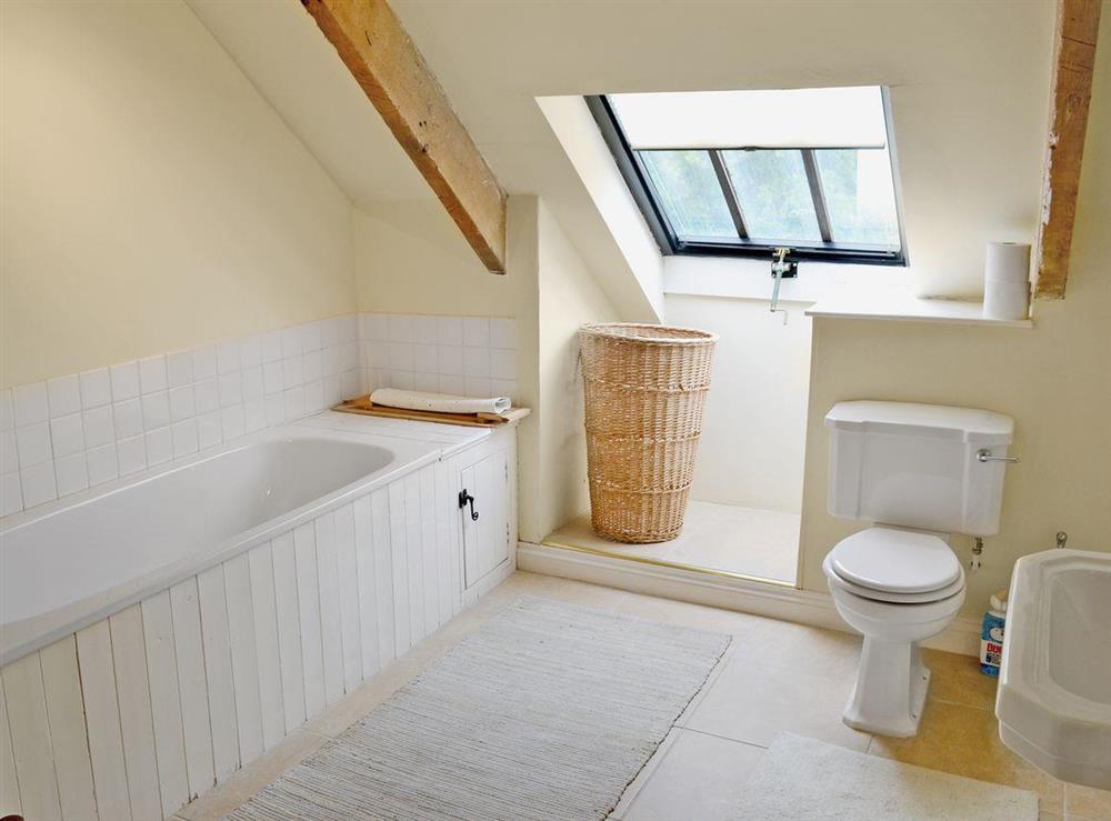 Bathroom at Heathfield Down Farmhouse in Modbury, S. Devon., Great Britain
