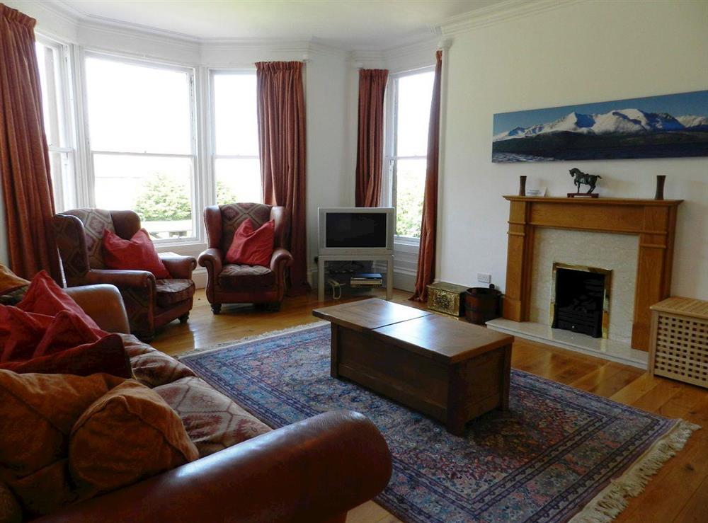 Living room at Heathfield House in Brodick, Isle of Arran, Scotland