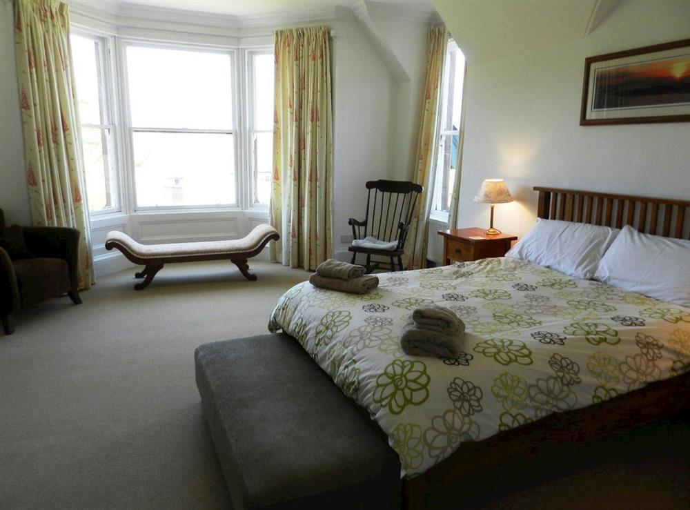 Master bedroom at Heathfield House in Brodick, Isle of Arran, Scotland