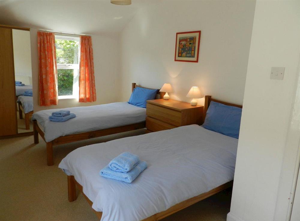 Twin bedroom at Heathfield House in Brodick, Isle of Arran, Scotland
