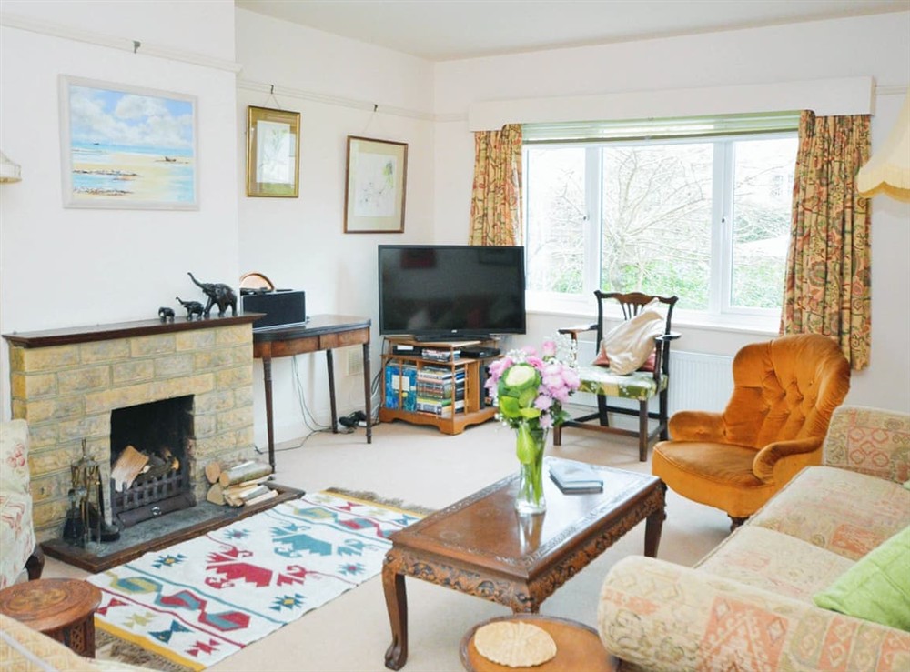 Living room at Heathfield Lodge in Bembridge, Isle of Wight, England