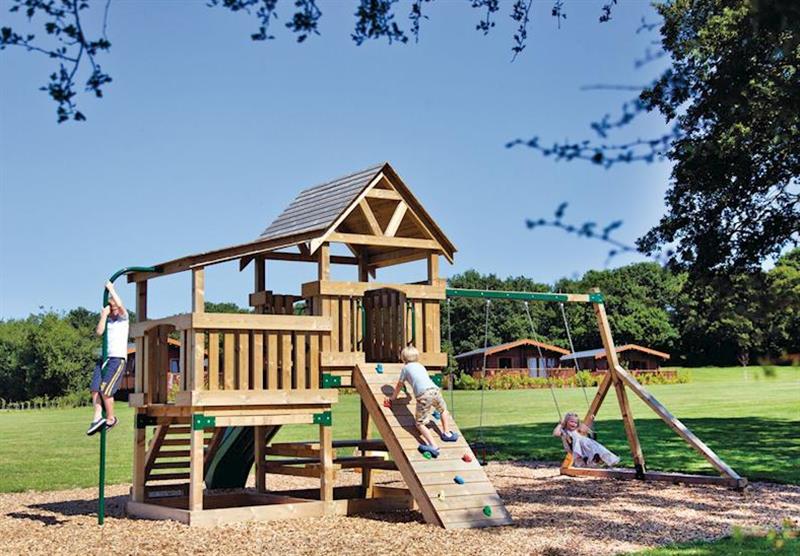 Outdoor adventure playground at Heathside Lodges in Wenhaston, near Halesworth, Suffolk