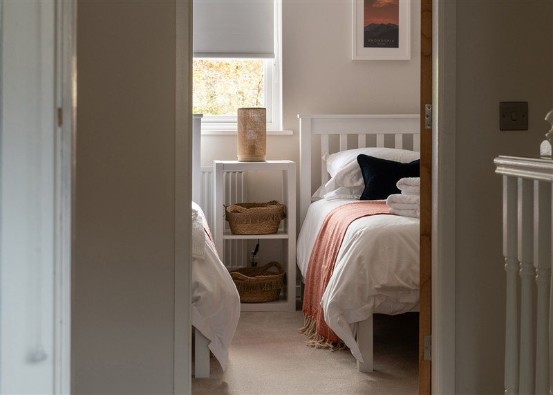 One of the 3 bedrooms at Hebog, Beddgelert